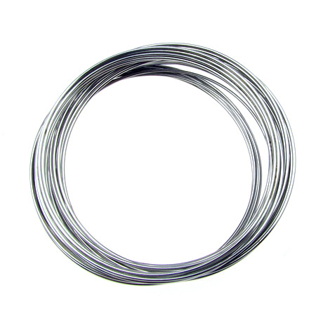 Bracelet Memory Wire 50x0.8 mm color silver -50 turns