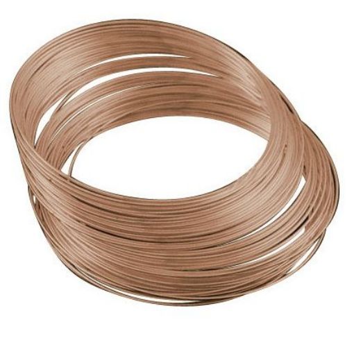 Jewellery Memory Wire Necklace 115x0.6 mm color copper -50 coils