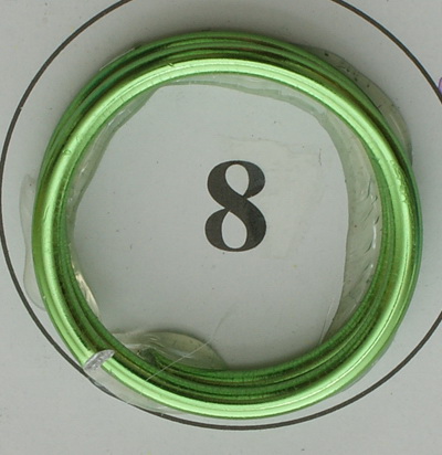 Craft Aluminium Wire 2 mm color light green ~ 6 meters