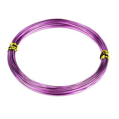 Тел алуминиева 1 мм цвят лилав тъмен -10 метра