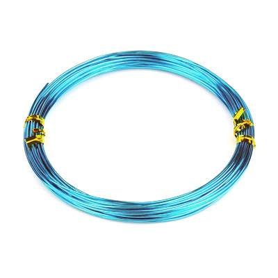 Тел алуминиева 1 мм цвят син светъл -10 метра