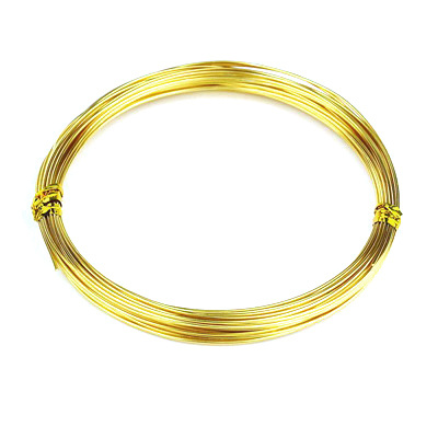 Σύρμα αλουμινίου 1 mm χρυσό -10 μέτρων