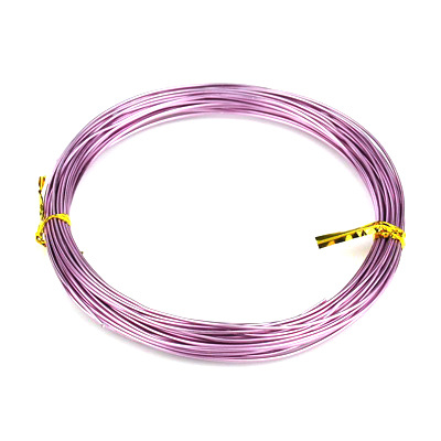 Sârmă aluminiu 0,8 mm culoare violet deschis -10 metri