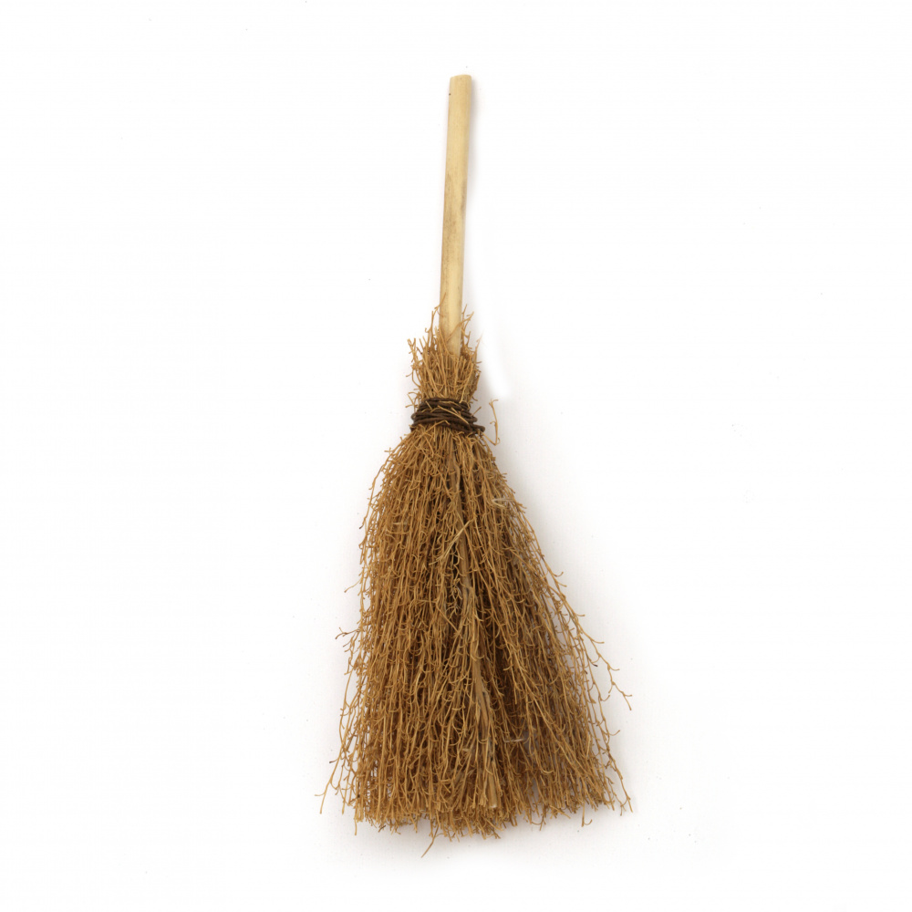 Mini Broom with Handle for Decoration and DIY Crafts, Size: 15 cm