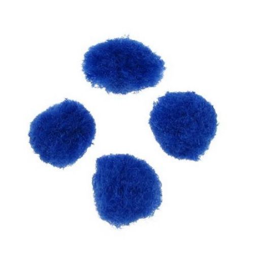 Pompoms 12 mm blue dark -20 pieces