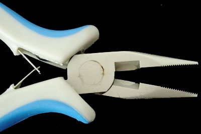 Mini serrated pliers with a cutter 125 mm