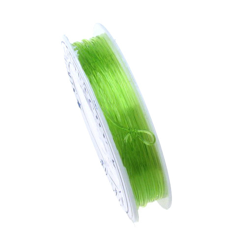 Stretchy Beading Elastic Wire 0.8 mm clear green light ~ 10 meters
