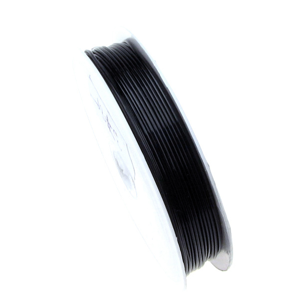 Stretchy Beading Elastic Wire 0.8 mm transparent black ~ 10 meters