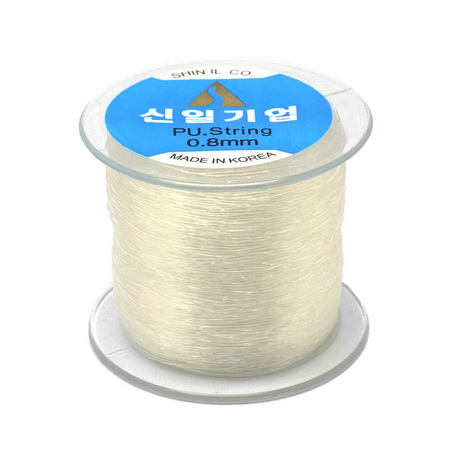 Jewelry Elastic Wire Roll, 1.2 mm transparent ~ 60 meters