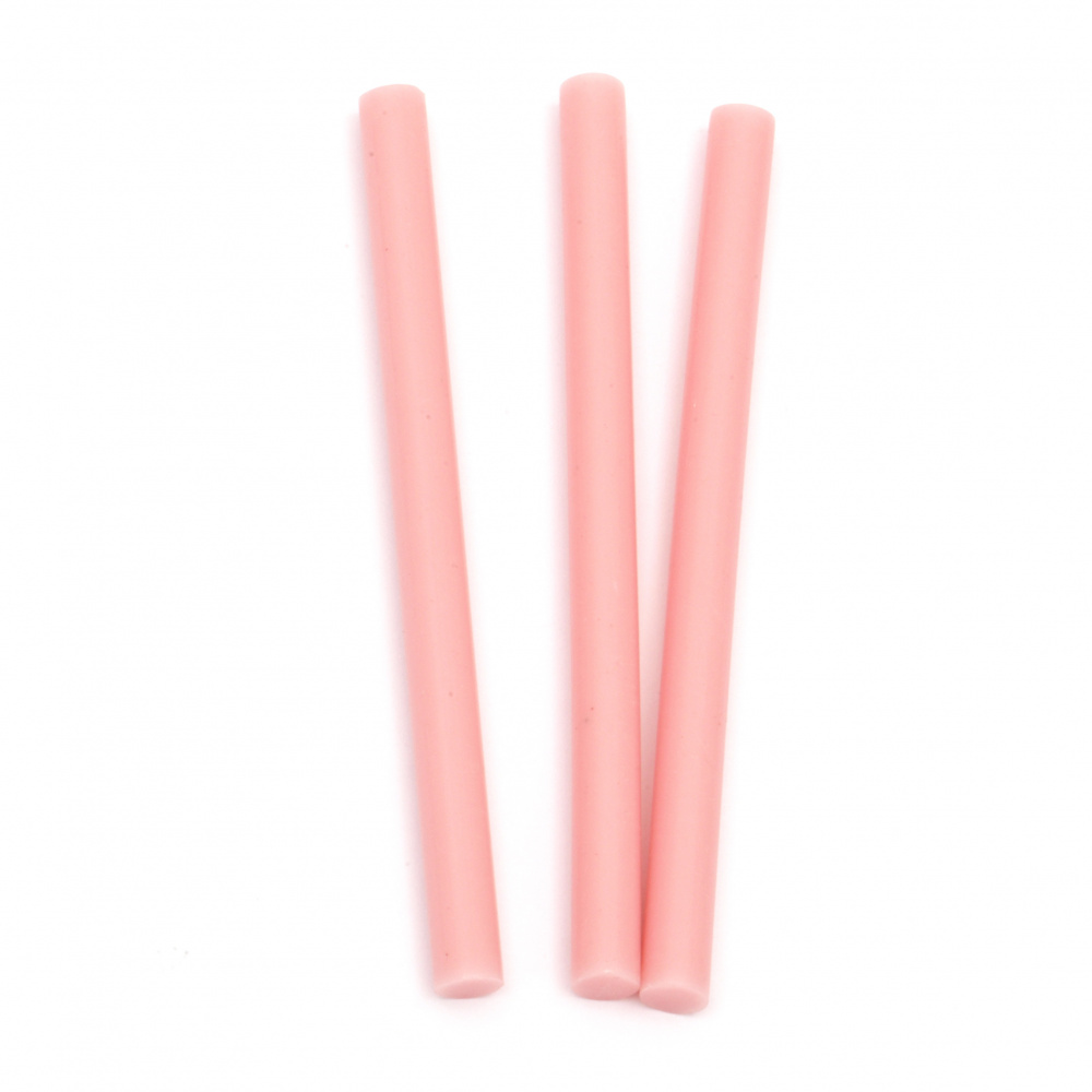 Silicone Hot Melt Glue Stick 7x100 mm color pink -5 pieces