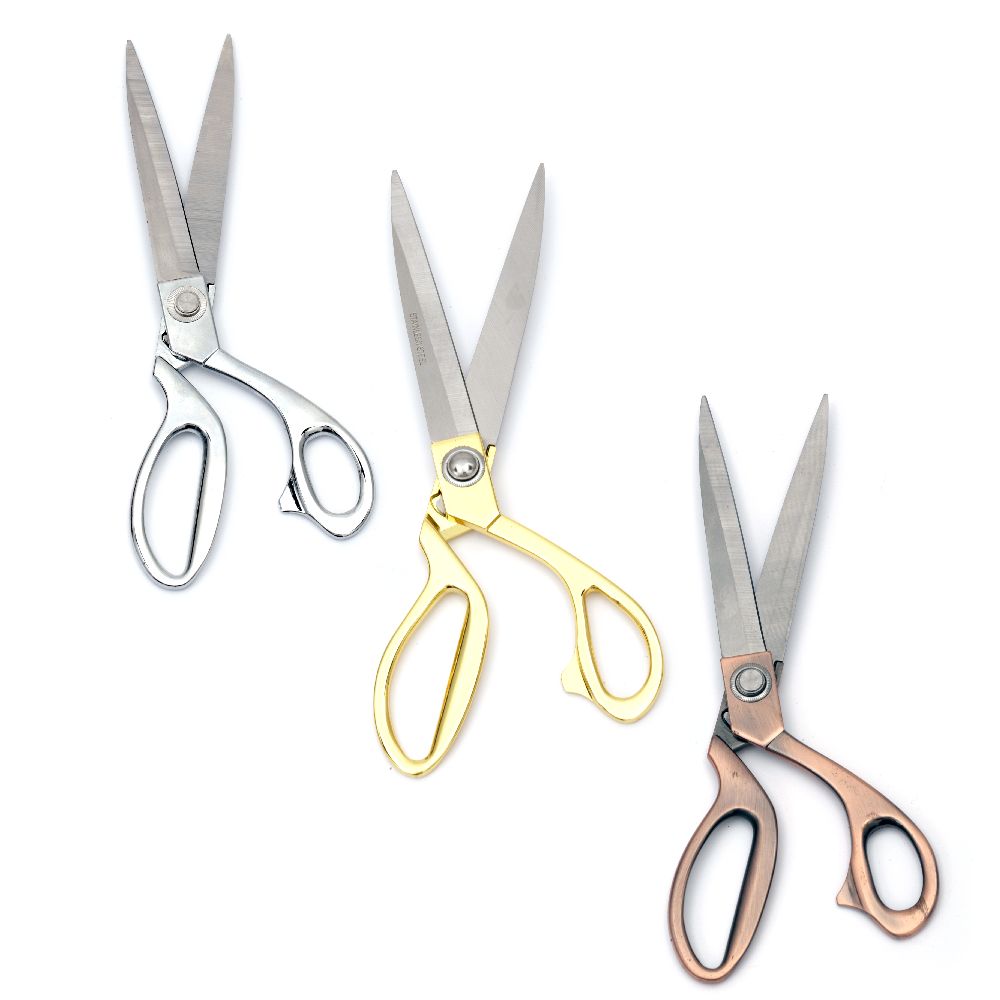 Scissors stainless steel 24-26.5x7.5 cm mix colors