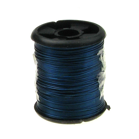 Jewelry Copper Wire 0.3 mm blue ~ 9.5 meters