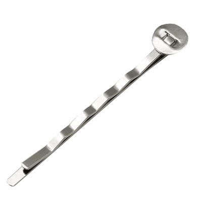 Hairpin base 2x52x2 mm color silver -10 pieces