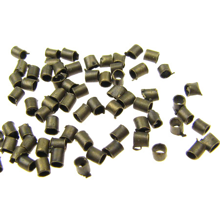 Стопер метал 1.5x1.5 мм цвят мед -100 броя
