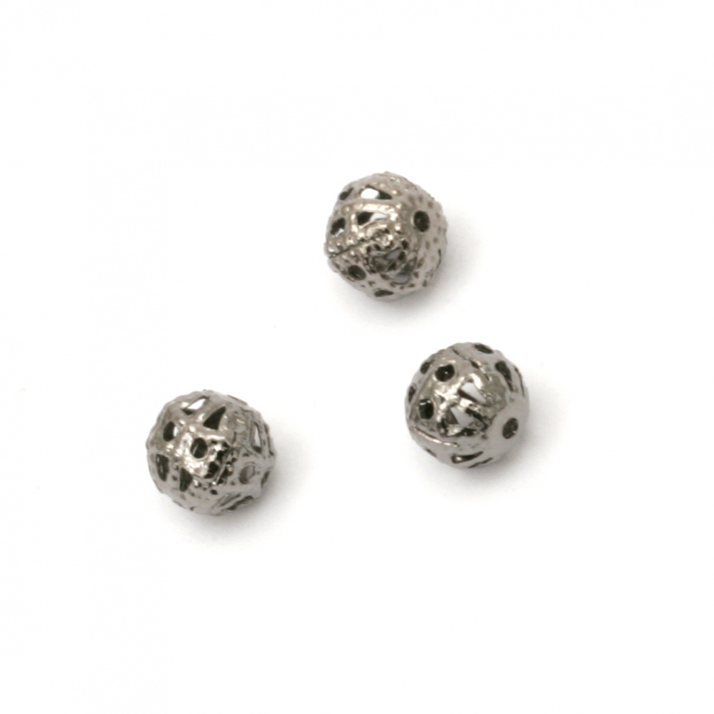 Metal bead ball 6 mm stainless steel -50 pieces