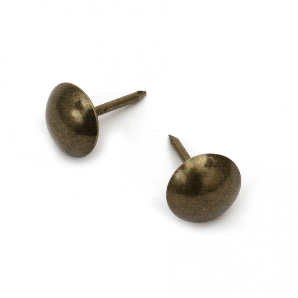 Pin, 16.5x11 mm, antique bronze color - 10 pieces