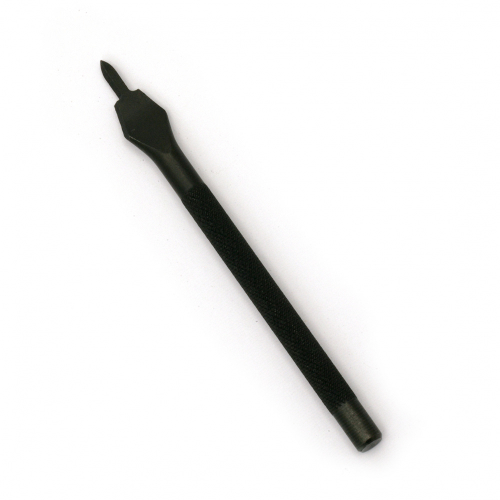 Leather Tool, 100 mm, for Punching Holes, 5 mm, Steel