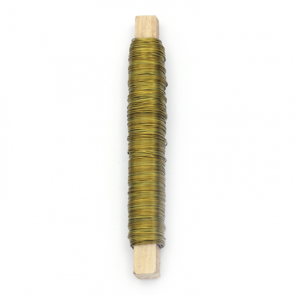 Sârmă de fier 0,5 mm culoare auriu ~ 50 metri