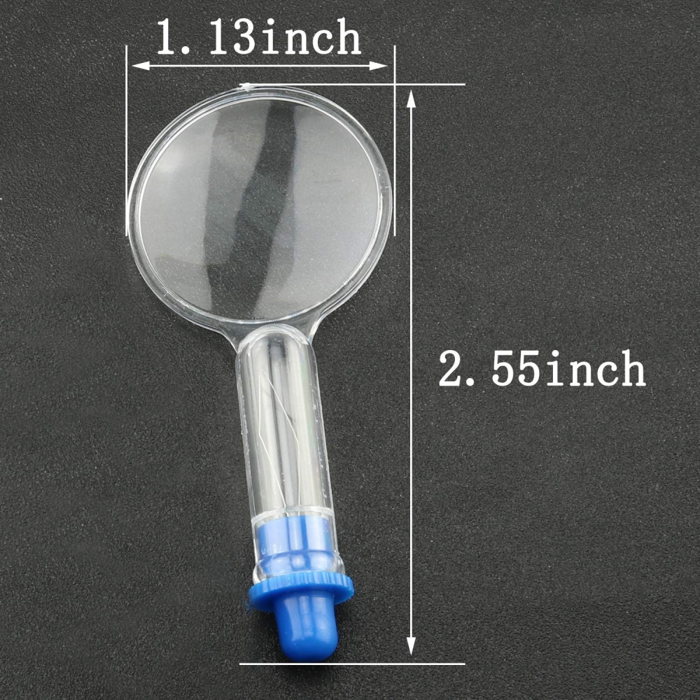 Magnifier with Needle Threader,  65x30 mm