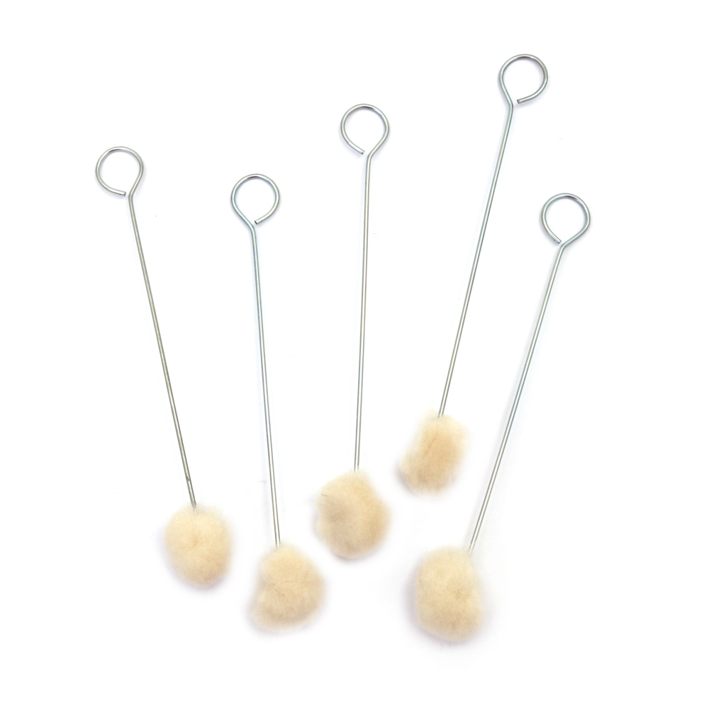 Wool Daubers Ball Brush for Leather Dye, 15 cm - 5 pieces