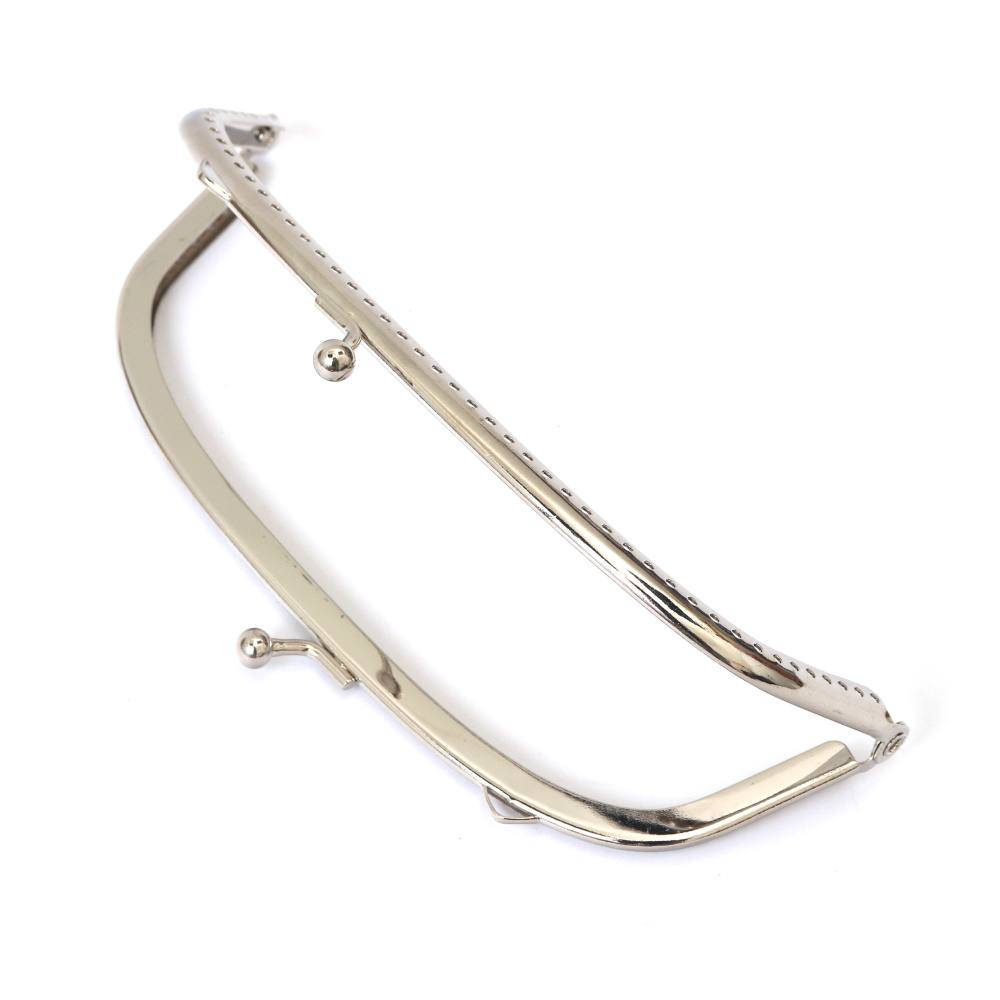 Sleek Purse/Bag Clasp 15 cm – Silver, Stylish Closure for Bags & Wallets