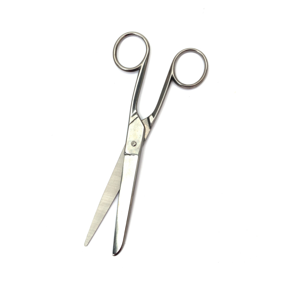 Stainless Steel Scissors with a Curved/Sharp Tip, 20x6.5 cm