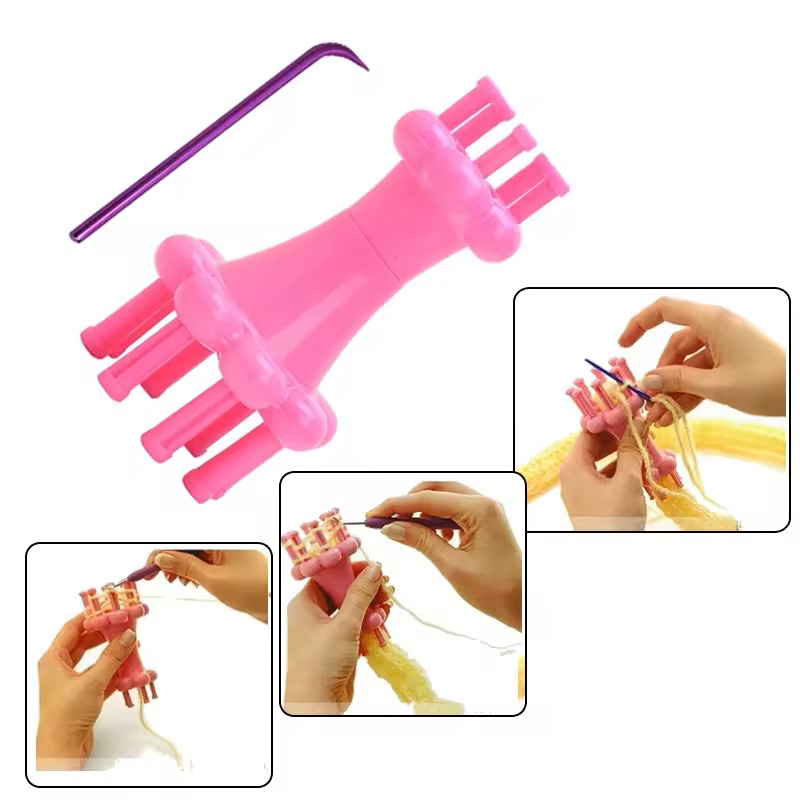 Set creativ DIY de instrumente pentru tricotat – Kit totul‑în‑unul pentru tricotat, croșetat și lucru manual – perfect pentru începători și artiști handmade