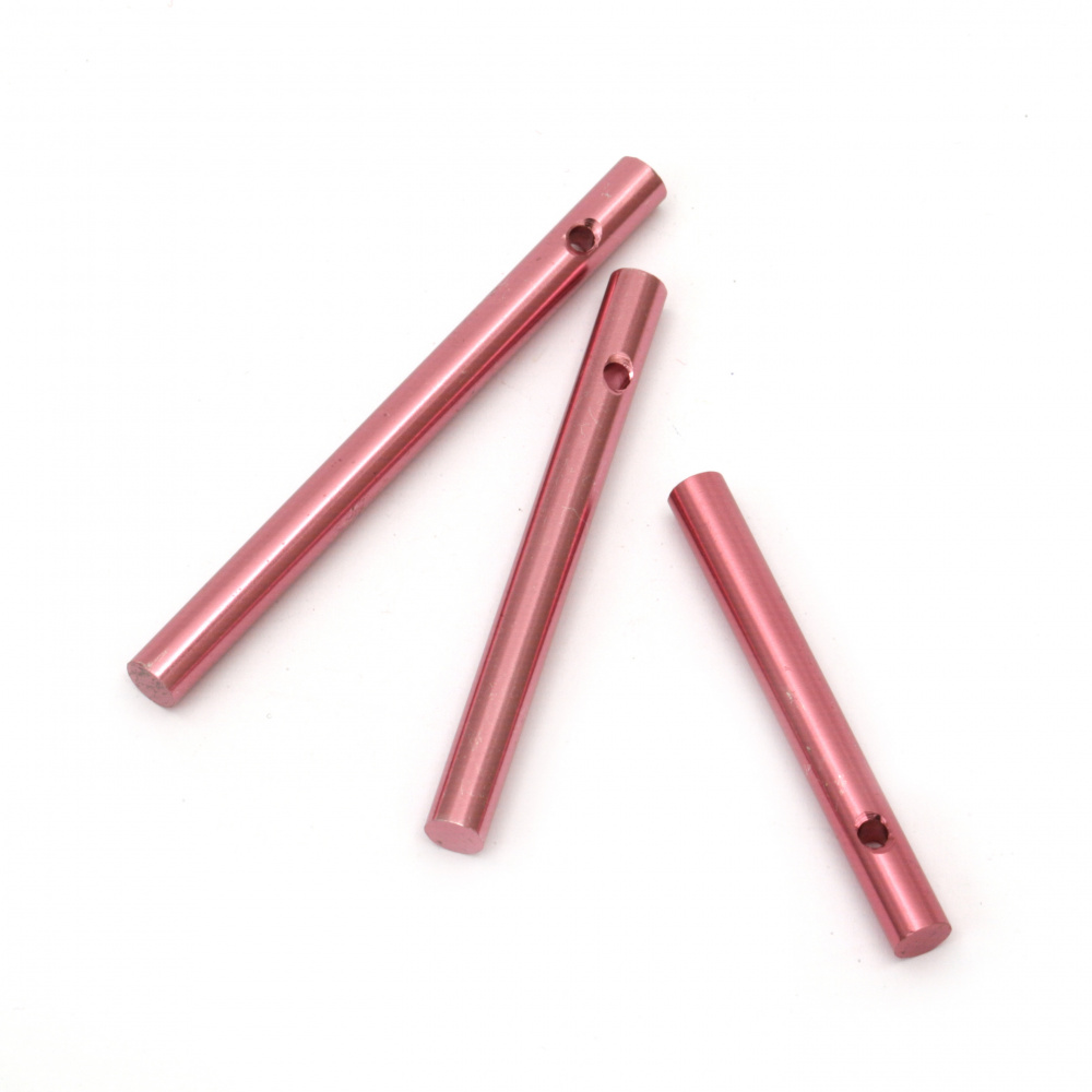 Aluminum Wind Chime Tubes by MEYCO, Dense, 5~7 cm, Pink Color - 3 Pieces