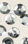 Sequins Beads Sewing, Dress Decoration, Wedding, Craft round 8.5 mm silver - 20 grams