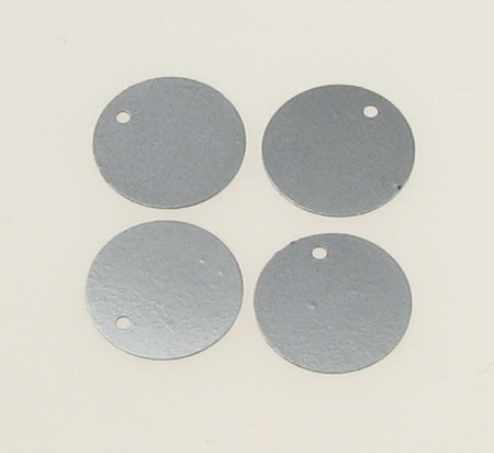 Paiete rotunde plate 16 mm gri deschis - 20 grame
