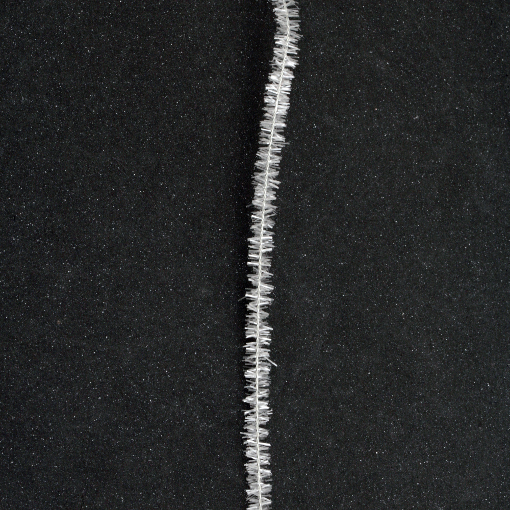 Μεταλλιζέ σύρμα πίπας διαφανές -30 cm -10 τεμάχια