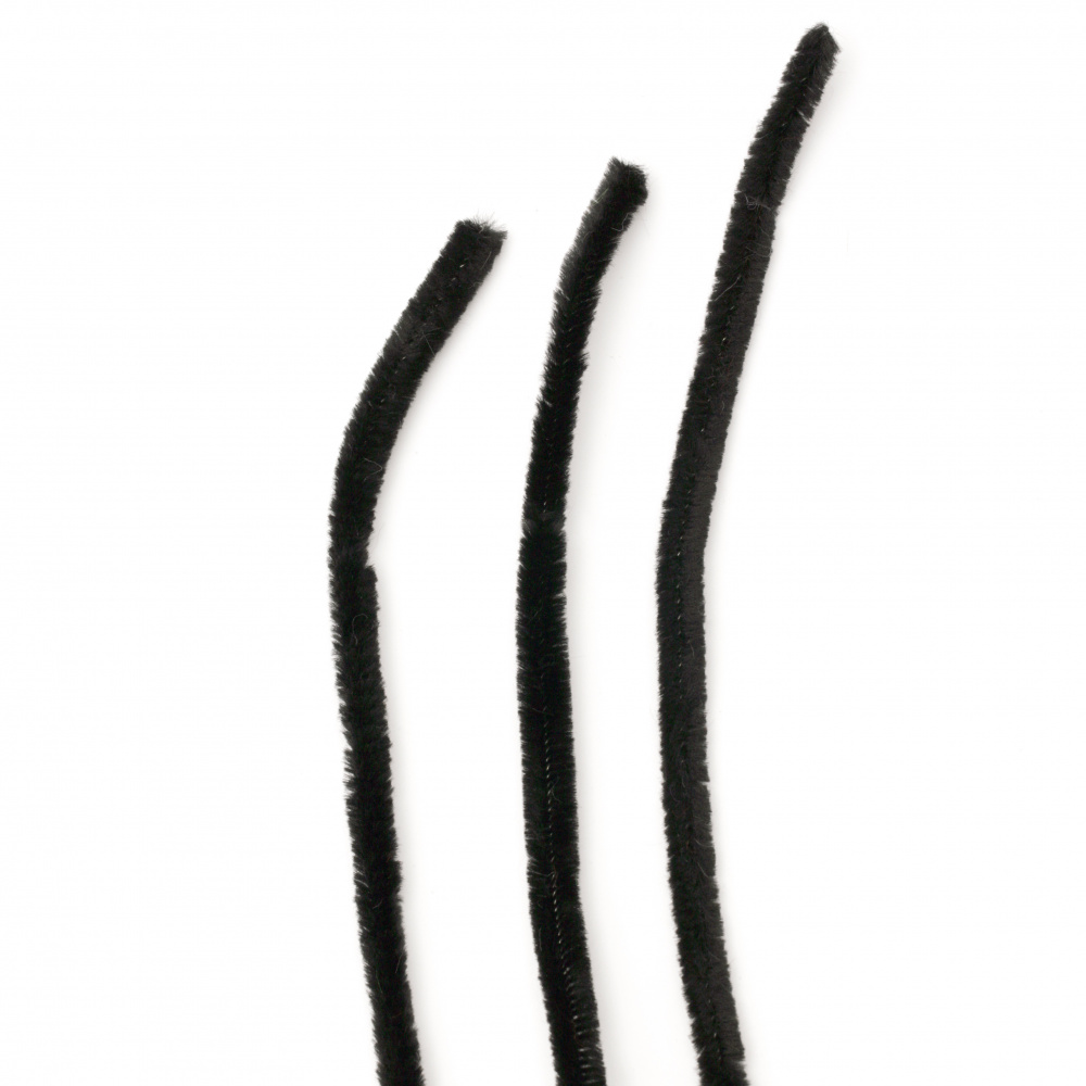 Телени пръчки цвят чeрен 9 мм -30 см -10 броя