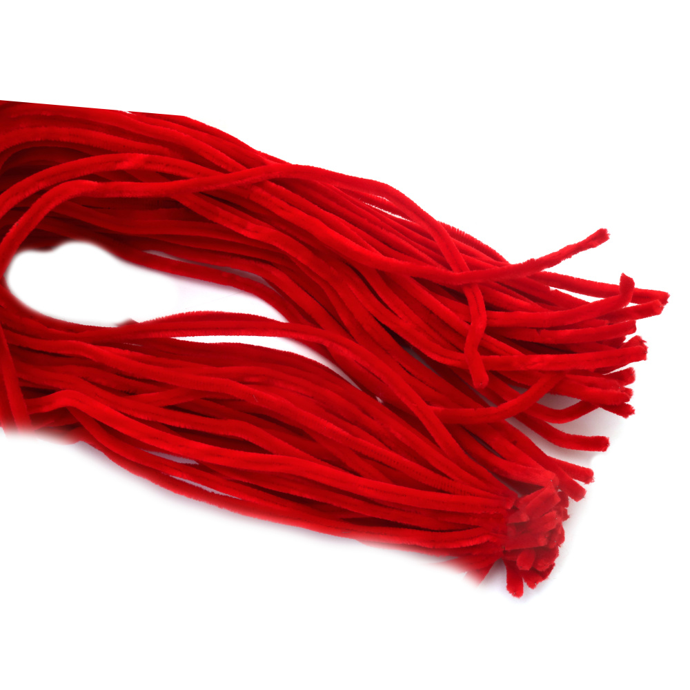 Tije de sârmă 8 mm culoare roșie - 1 metru - 2 bucăți