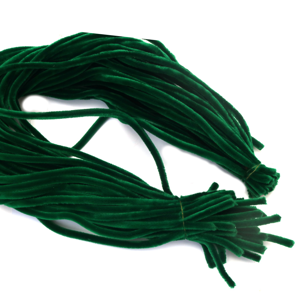 Tije de sârmă 8 mm culoare verde închis - 1 metru - 2 bucăți