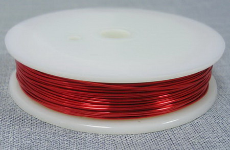 Jewelry Copper Wire 0.4 mm red ~ 12 meters