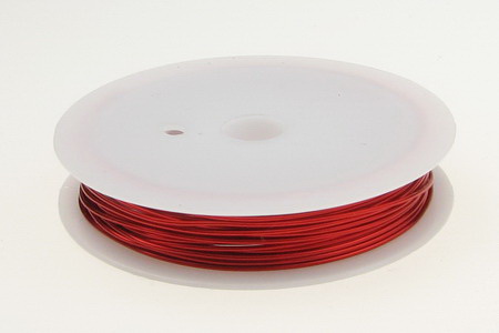 Sârmă de cupru 0,8 mm roșu ~ 3 metri