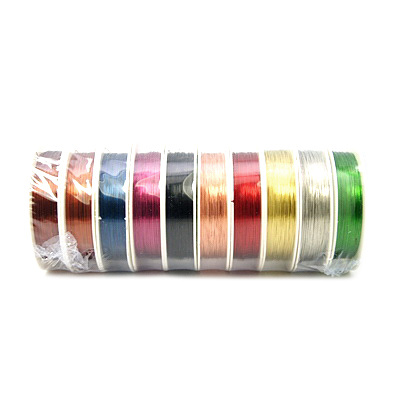 Copper wire 0.6 mm Mix colors ~ 5 meters