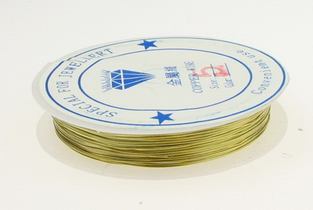 Copper wire 0.5 mm gold ~ 10 meters
