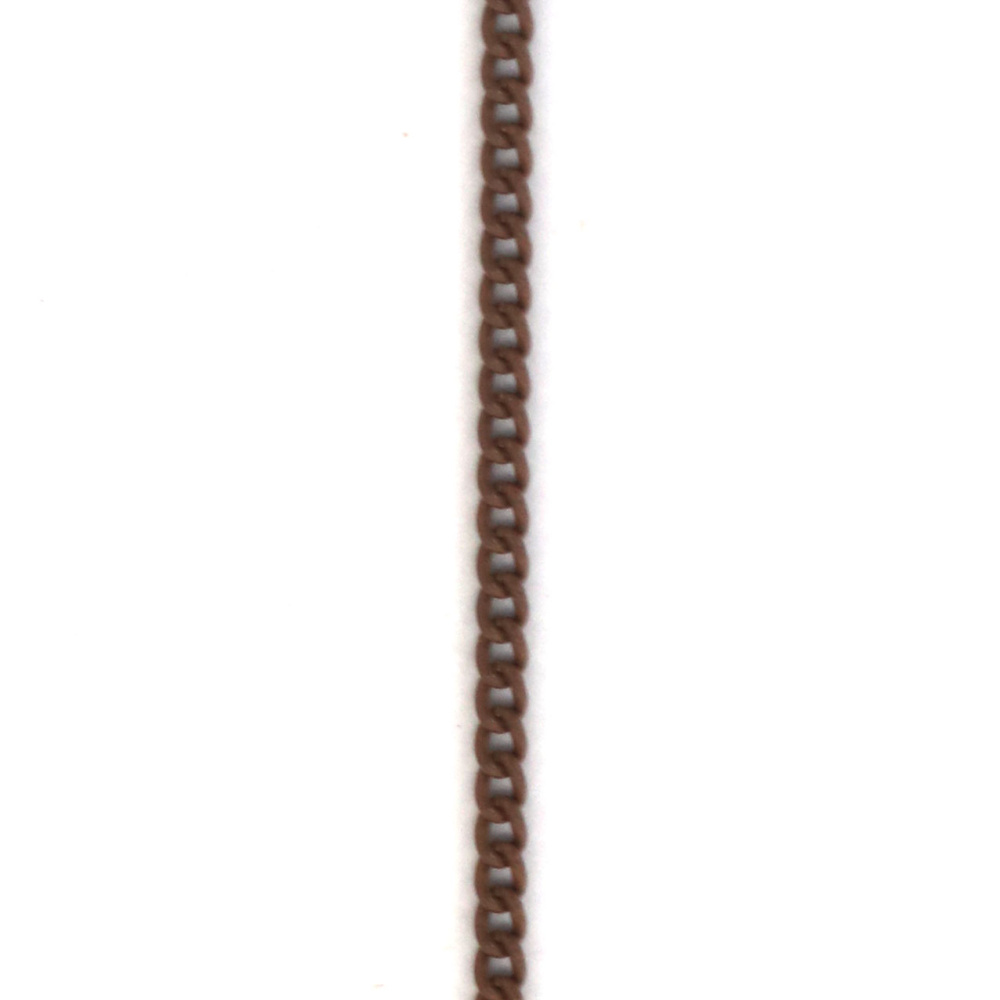 Chain, 3x2.2x0.6 mm, Brown Color - 1 meter