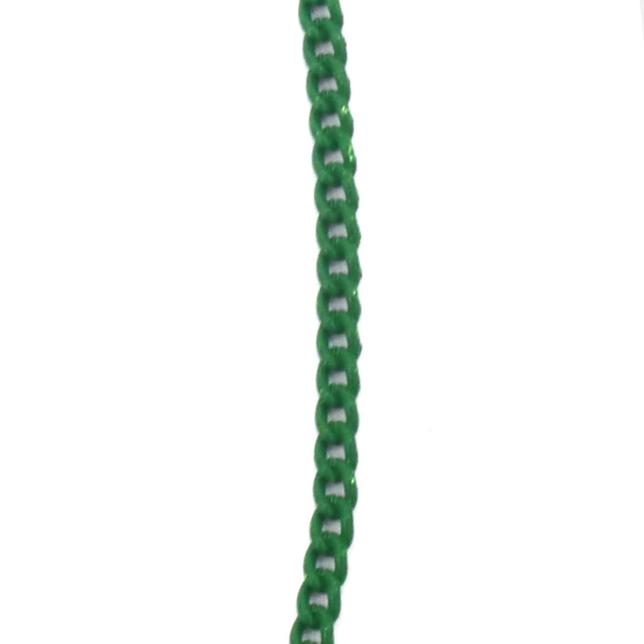 Chain, 3x2.2x0.6 mm, Green Color - 1 meter