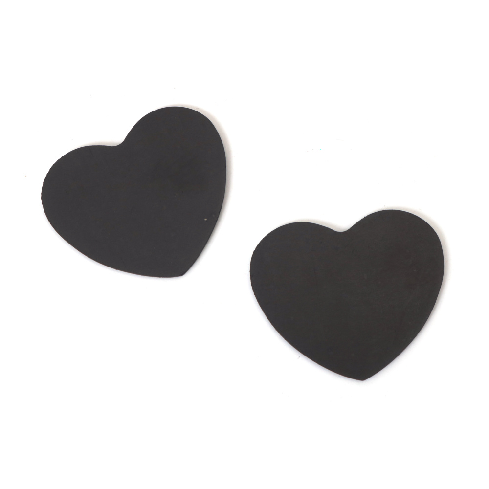 Magnetická fólie ve tvaru srdce, 60×54×2 mm – balení 5 ks