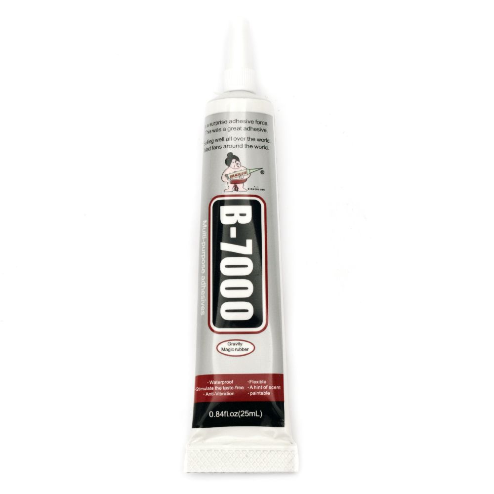 One-component silicone transparent adhesive Glue B-7000 -25 ml