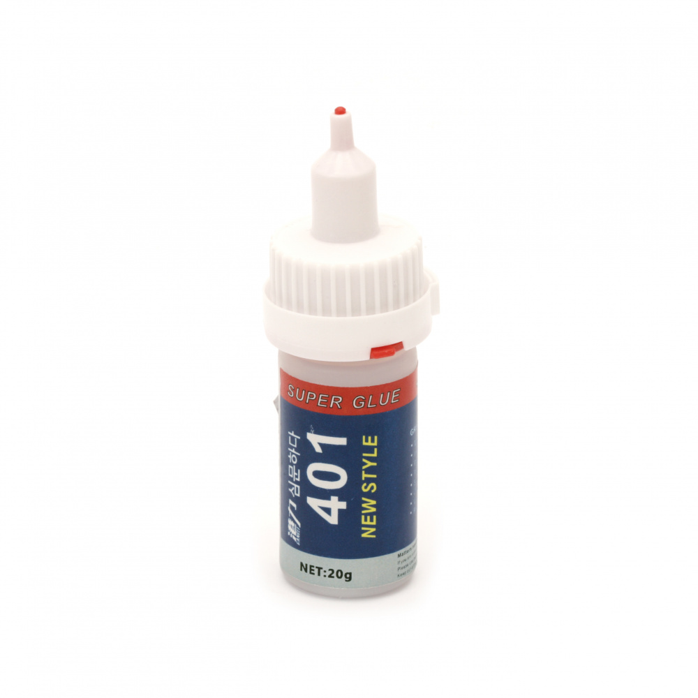 One-component universal quick-drying Glue 401 with applicator -20 grams