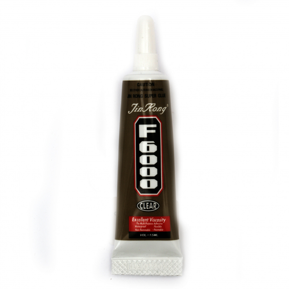 Transparent Rubber Glue, F-6000, 15 ml