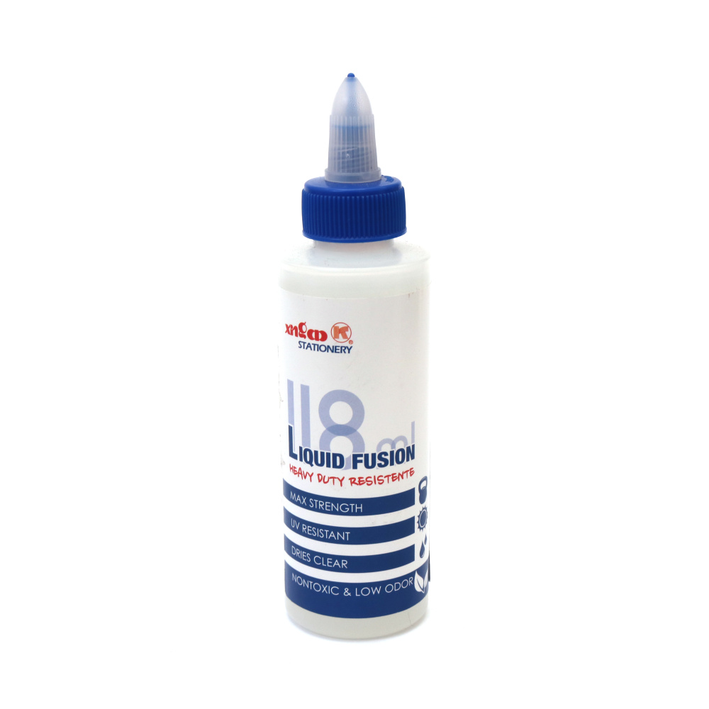 Adeziv Transparent Impermeabil Premium Liquid Fusion – 118 ml – Puternic, Clar și Flexibil, perfect pentru bijuterii, hobby & craft și proiecte DIY