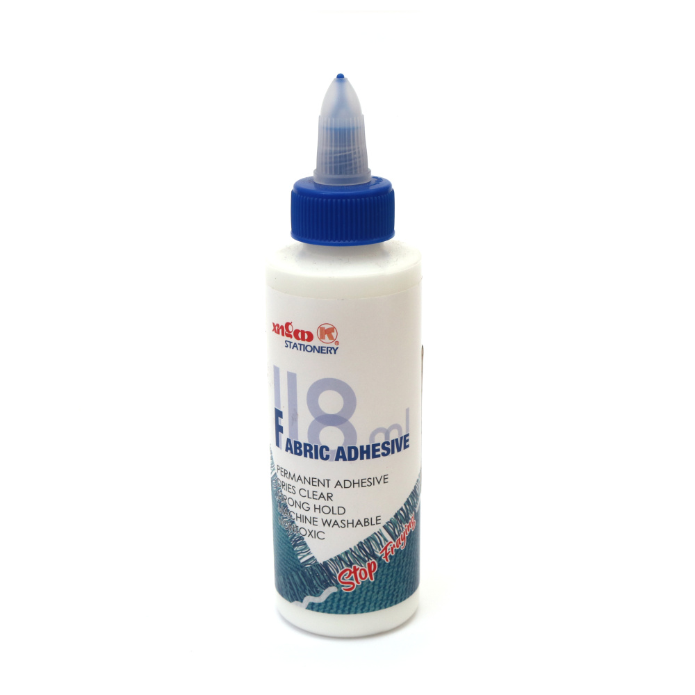 Adeziv textil profesional anti-desfirare, 118 ml – transparent, uscare rapidă – sigilează marginile, previne desfirarea și prelungește durata de viață a hainelor, ideal pentru hobby creativ și croitorie
