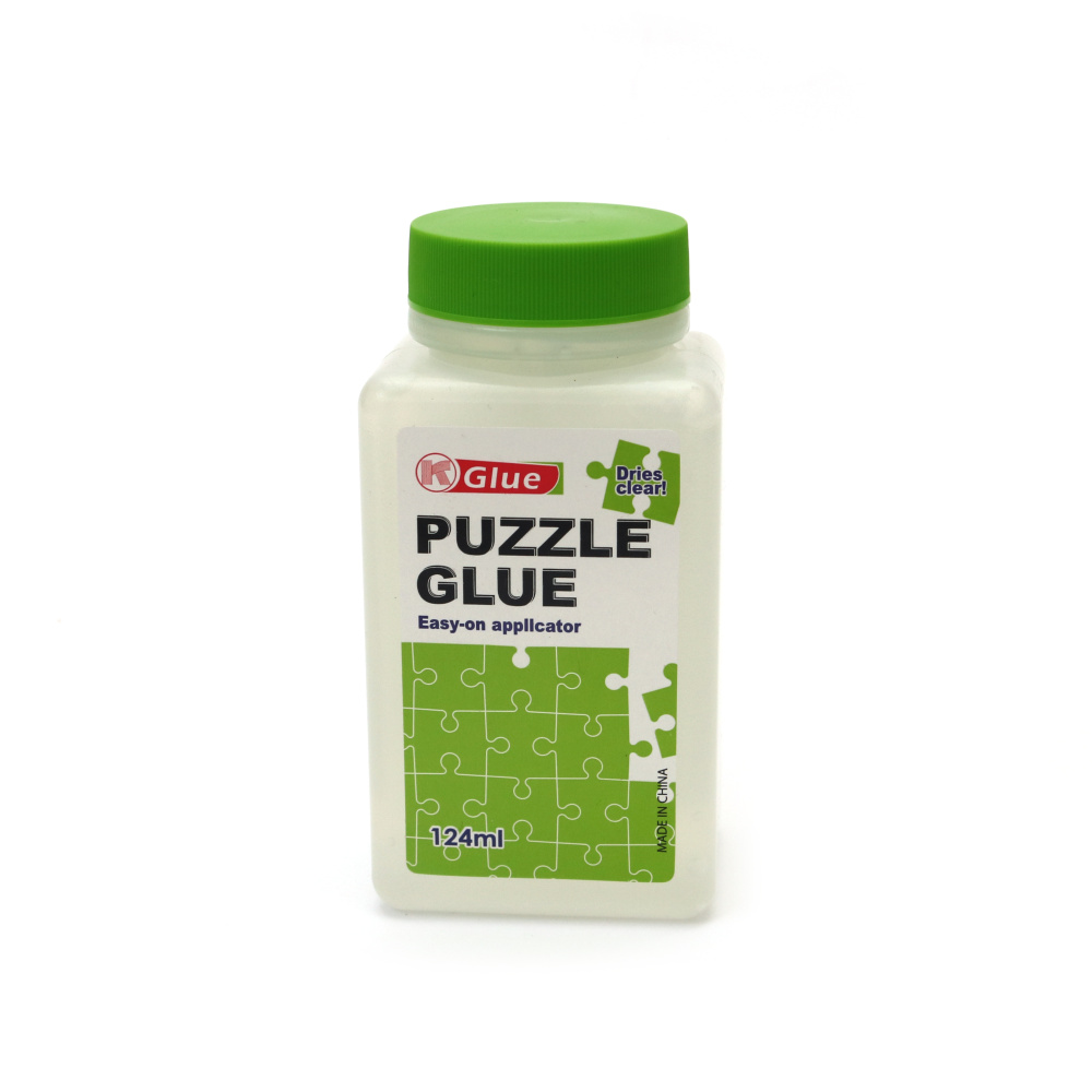 Adeziv Premium pentru Puzzle – 124 ml – Transparent, Ușor de Aplicat, cu Uscare Rapidă – Ideal pentru Sigilarea și Expunerea Puzzle-urilor Finalizate