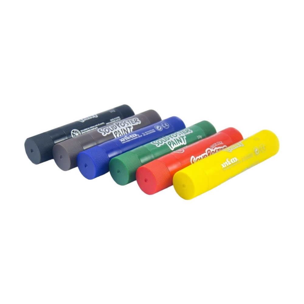 Vopsea solidă pentru postere cu tempera – Set de 6 culori – 10 g