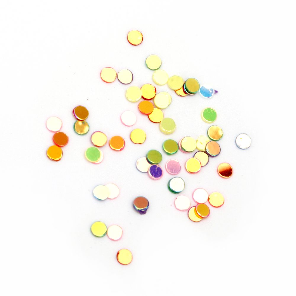 Multicolored Chunky Glitter for Resin Art: Jewelry, Key-chains, Trays / RAINBOW / 3 mm - 10 grams