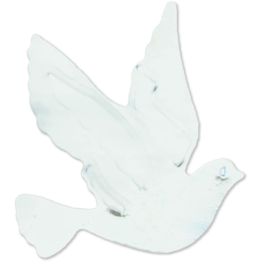 Elements for decoration, Dove Confetti 19x22 mm color White - 20 grams